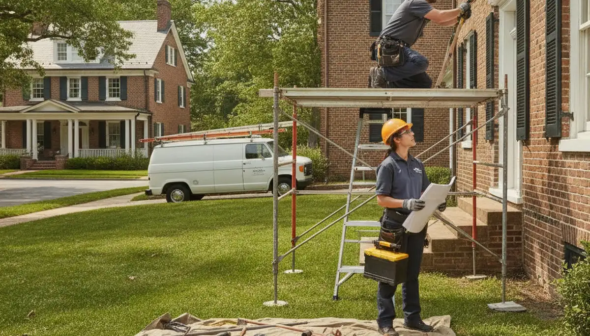 Plumber repairing a pipe in Charlotte, NC for a plumbing repair service