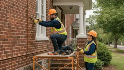 Plumber repairing pipe in Charlotte, NC for plumbing repair service