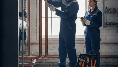 Charlotte, NC plumber repairing home pipe issues for reliable plumbing service and free estimates
