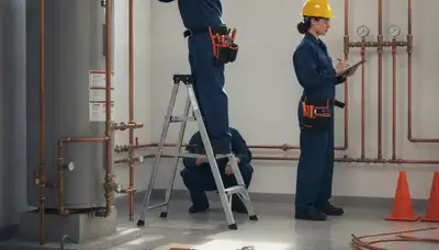 Charlotte, NC plumber repairing a home pipe for fast, reliable plumbing service