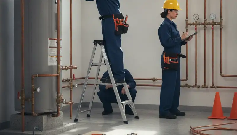 Charlotte, NC plumber repairing a home pipe for fast, reliable plumbing service