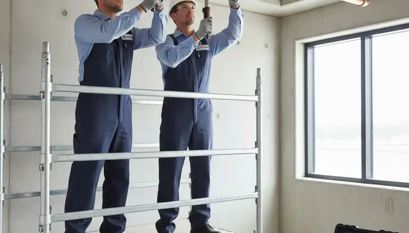 Charlotte, NC plumber repairing a home pipe for fast plumbing repair service