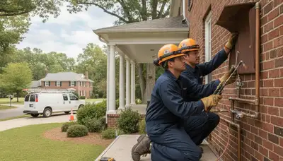 Plumbing repair technician serving Charlotte, NC, for leak and pipe repair services