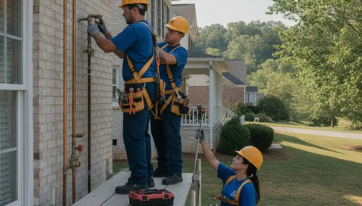 Plumbing repair service van in Charlotte, NC for leak and pipe repairs
